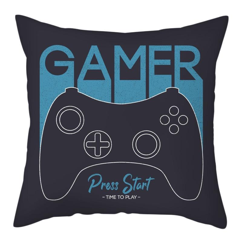 Gift for Boy Gamer Print Pillowcase Bedroom Decorative Polyester Cushion Cover  Pillows Decor Home Linen Pillow Case