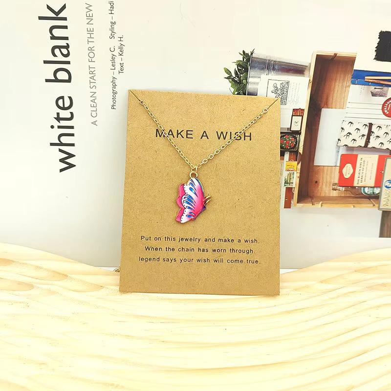 Bohemian Cross-Border Creative Butterfly Wing Pendant Necklace