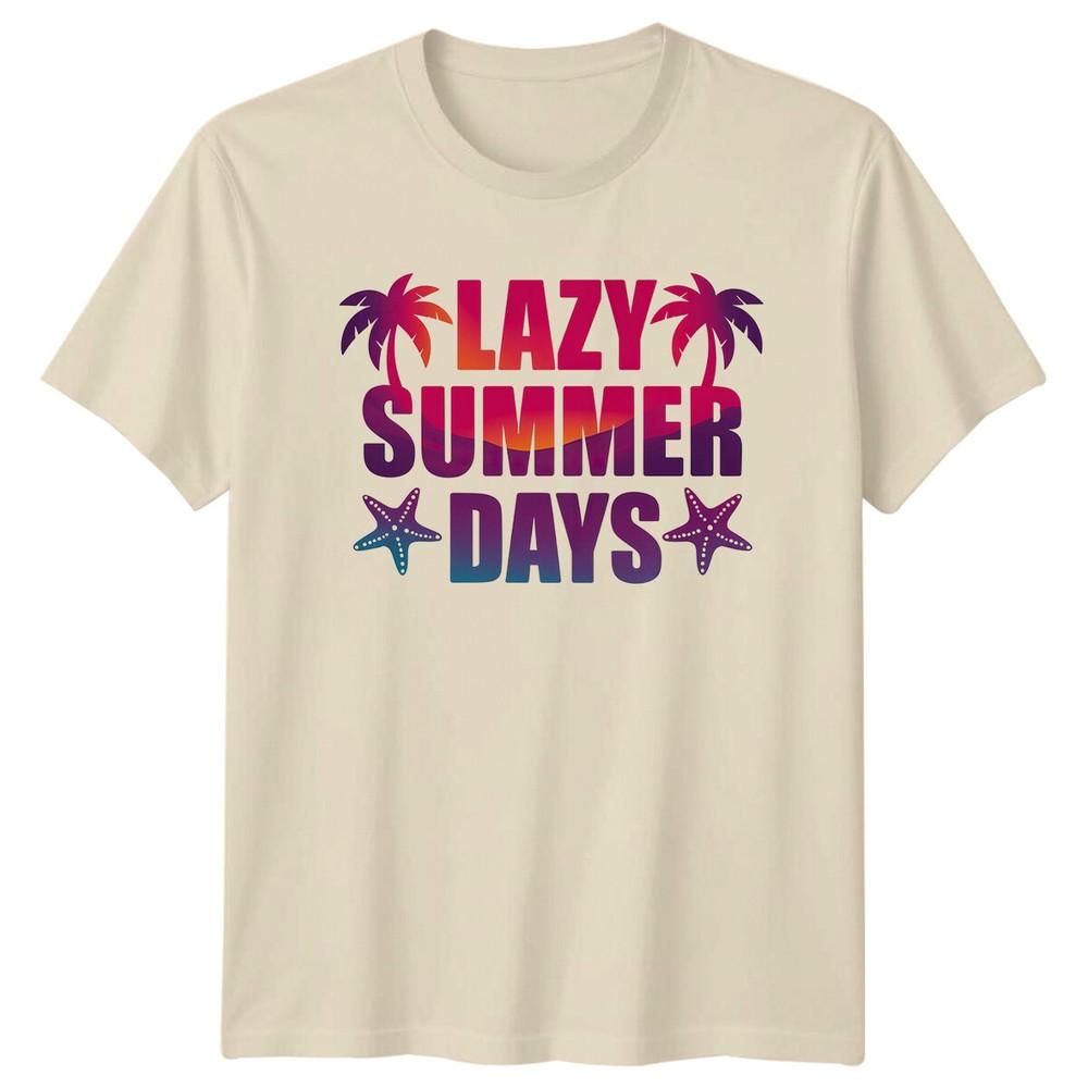Lazy Summer Days Starfish Summer Unisexs TShirt Unisexs Graphic Tee Unisex