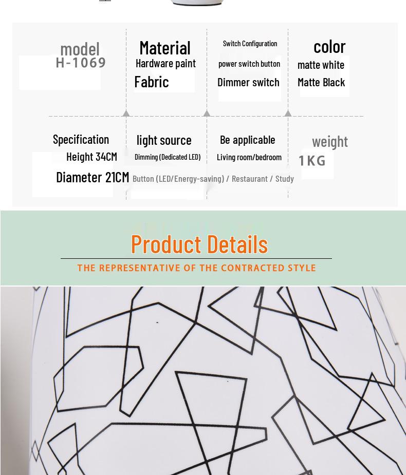 Modern LED Dimmable Bedside & Study Lamp with Eye Protection and Remote Control