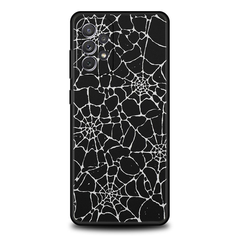 Spider Web Phone Case for Samsung Galaxy A55 A35 A15 A14 A13 A25 A54 A51 A71 A72 A73 A32 A52 A41 5G Soft TPU Shell Fundas Capas