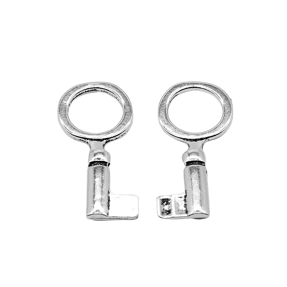 Key Charms Multi Color Alloy Locks Pendants For Romantic Themed Jewelry