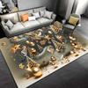 Alfombra con adornos navideños para sala de estar, decoración del hogar, sofá, mesa, alfombra para superficie grande, felpudo de entrada para dormitorio, alfombra antideslizante para Baño
