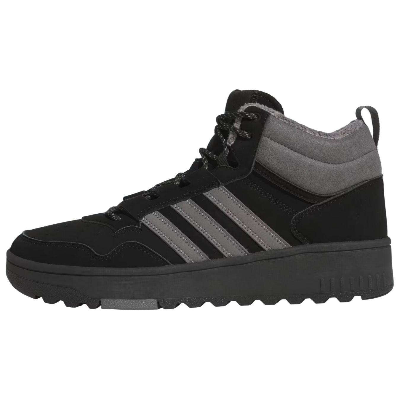 

Кеды Adidas Hoops 4.0 Mid top для скейтбординга Унисекс Черные кроссовки JQ5361 43⅓ чёрный
