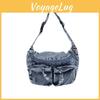 Single Denim Shoulder Crossbody Bag With Large Capacity For Daily Commuting