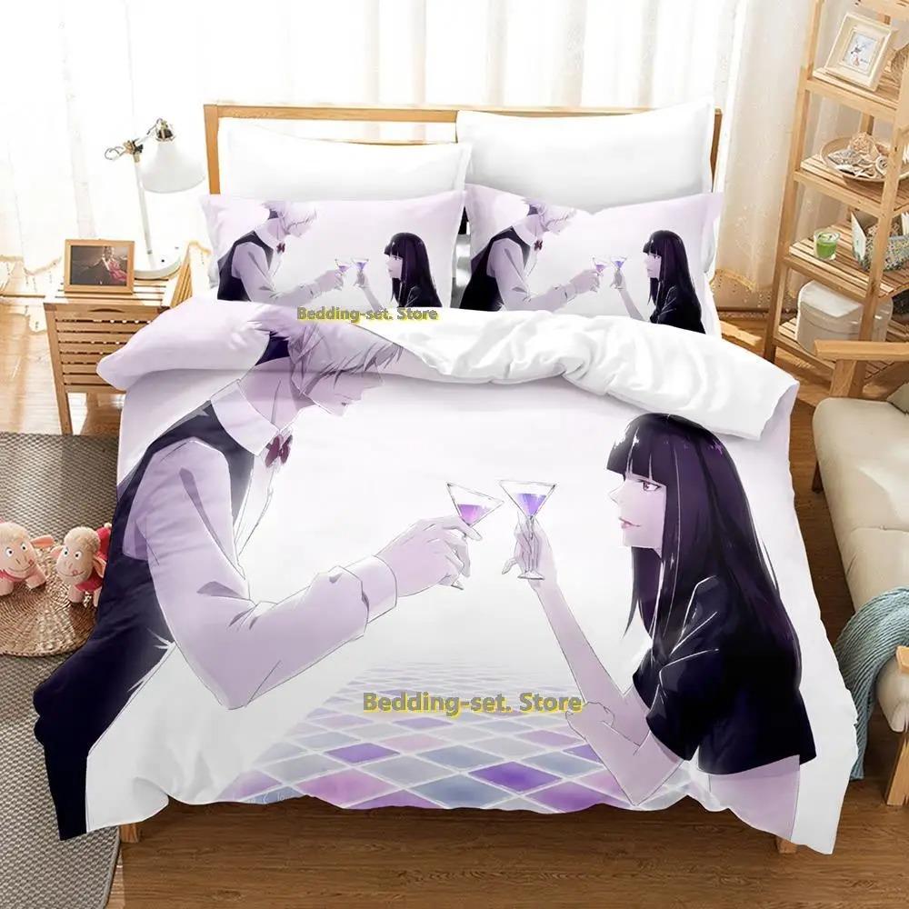 

Новый комплект постельного белья Death Parade Single Twin Full Queen King Size Bed Set Adult Kid Bedroom Duvetcover Sets Anime Parure de lit Bed 70x133cm 2pcs