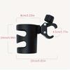 1pc Plastic Bicycle Cup Holder, Baby Stroller Accessories, Universal 360 Degree Rotating Beverage Bottle Holder