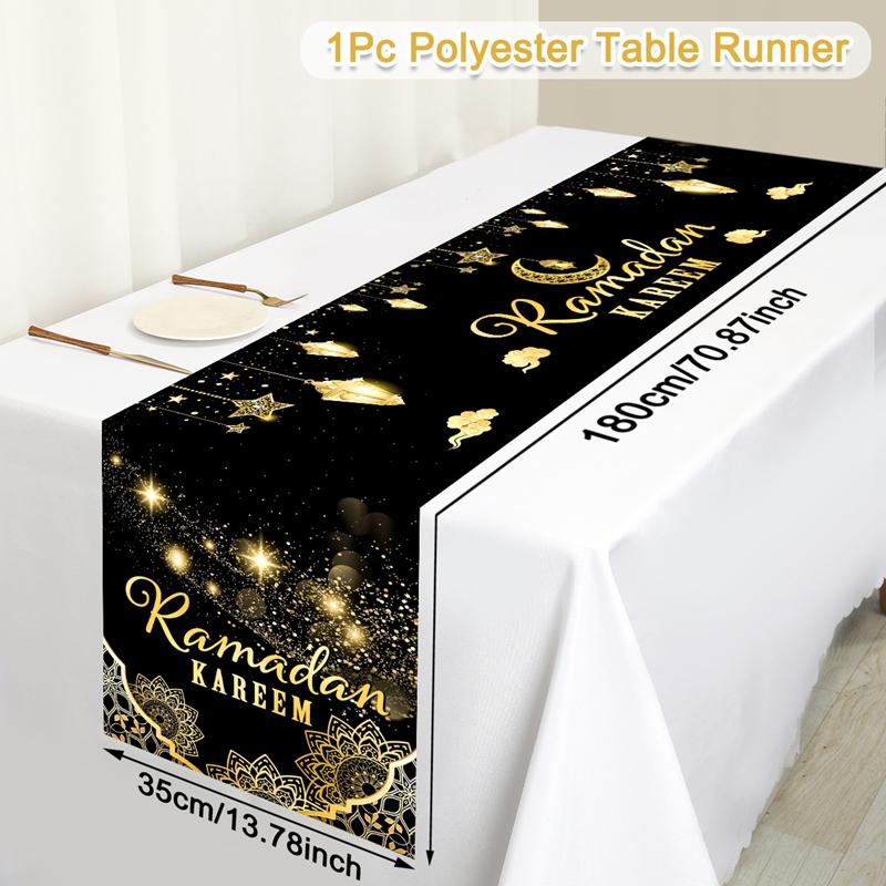 Ramadan Decor Tablecloth EID Mubarak Decor For Home 2025 Ramadan Kareem Islamic Muslim Party Eid Al Adha Gifts Happy Eid Al Fitr