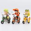 11 Styles Dragon Ball Z Motorcycle Figure PVC Toy Goku Frieza Cell Roshi for Children Collector