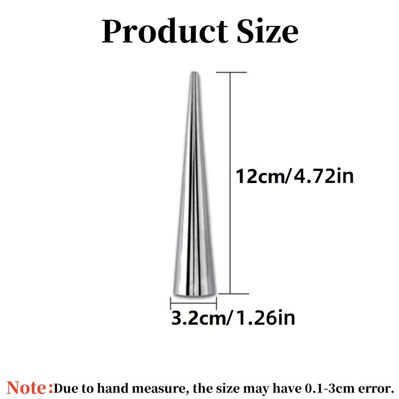 5/10Pcs Baking Cones Stainless Steel Spiral Croissant Tubes Cream Horn Bread Pastry Cake Mold Cookie Dessert Kitchen Baking Tool