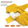 Cowhide Welding Gloves with Heat Insulation - Flame Retardant and High-Temperature Resistant for Outdoor and Repair Use