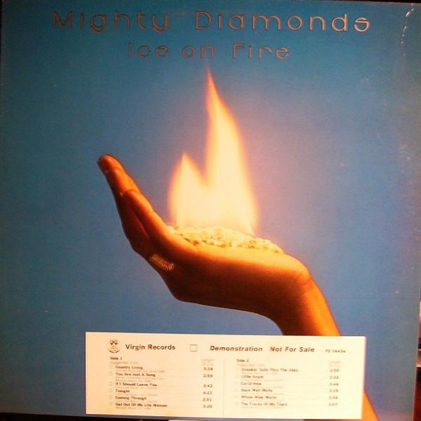 LP Record MIGHTY DIAMONDS  Ice On Fire PZ34454PROMO Virgin 1977 UK Reggae Ska  Dub Used