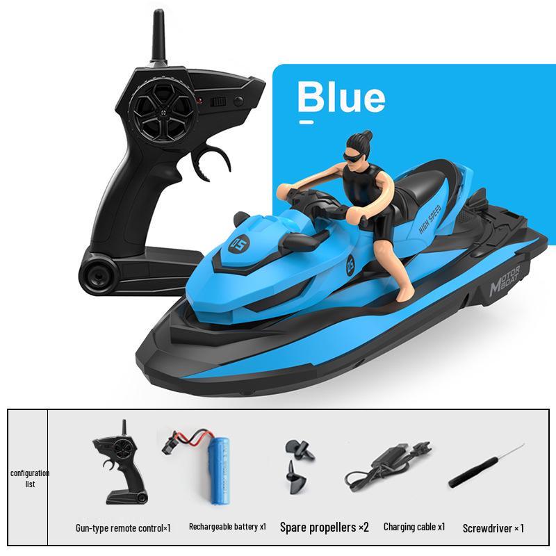 High-Speed Remote Control Boat - Waterproof Electric Toy for Kids