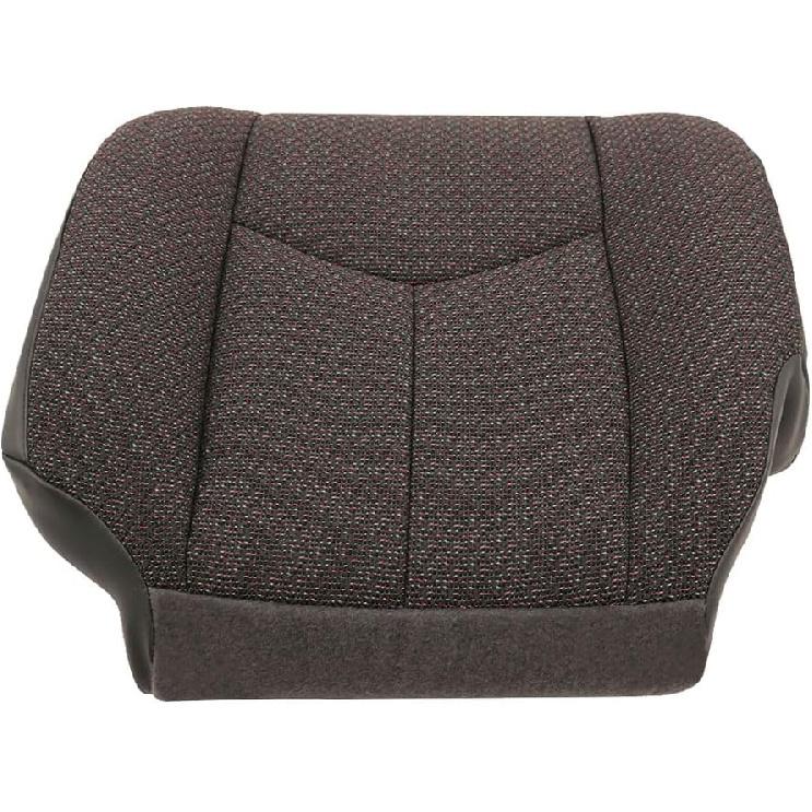 Driver Side Bottom Cloth Seat Cover, Gray Front Driver Bottom Seat Cover Fit for 2003-2007 Chevy Silverado/GMC Sierra 1500 2500 3500 HD