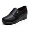 Frühling Herbst Damenschuhe Leichter Komfort Plateau Ballerinas Schuhe Lässig Mutter Schuhe Keil Damen Loafer
