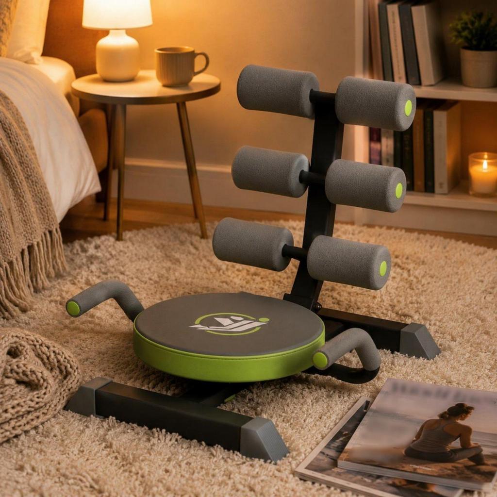 Abdominal Trainer Padded Sit Up Helper Compact Fitness Equipment Home Gym for