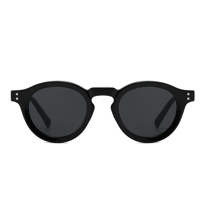 Retro round sunglasses classic simple explosion fashion geometric versatile sunglasses flat glasses