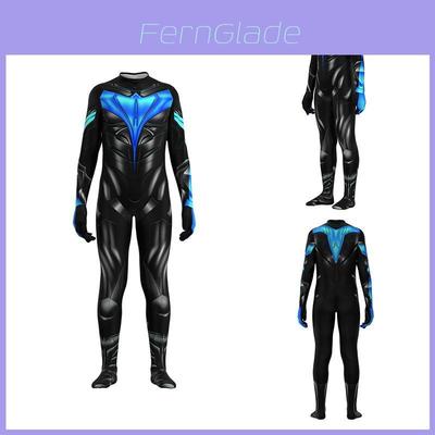 Titans 2 Nightwing Halloween Bodysuit Set For Adults And Kids