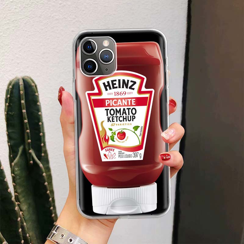 

Lamb Heinz Tomato Ketchup For iPhone 17 Air 16 15 14 Plus 13 Mini 12 11 Pro Max Phone Case 16E 7 Print 8 SE Fundas Cover Soft Co iPhone 13 Mini