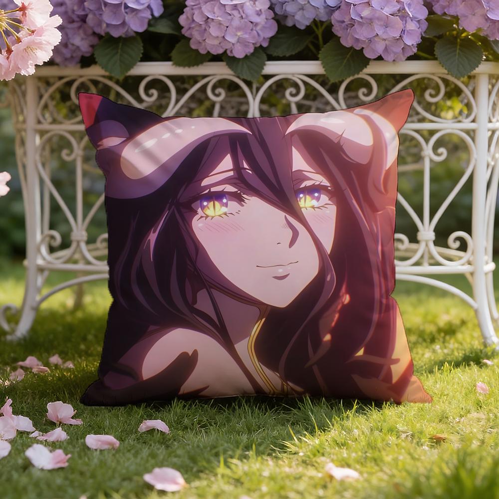 O-Overlord anime Cushion Cover Home & Car Dual-Scene Pillow Cover: Reversible for Premium Comfort