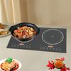 Dual Electric Induction Cooker, 110V 1200w Portable Digital Countertop Double Burner Cooktop Burner