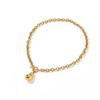 18k Gold-Plated Stainless Steel & Titanium Necklace with Baroque Pearl, European American Style, High-Class Feel, Fade-Resistant OT Buckle for Women.