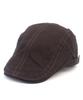 Bold Stitch Gray Side Belt Hunting Cap