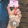 Plush Squeaky Bear Keychain Pendant - Cute Backpack Doll, Cartoon Gift