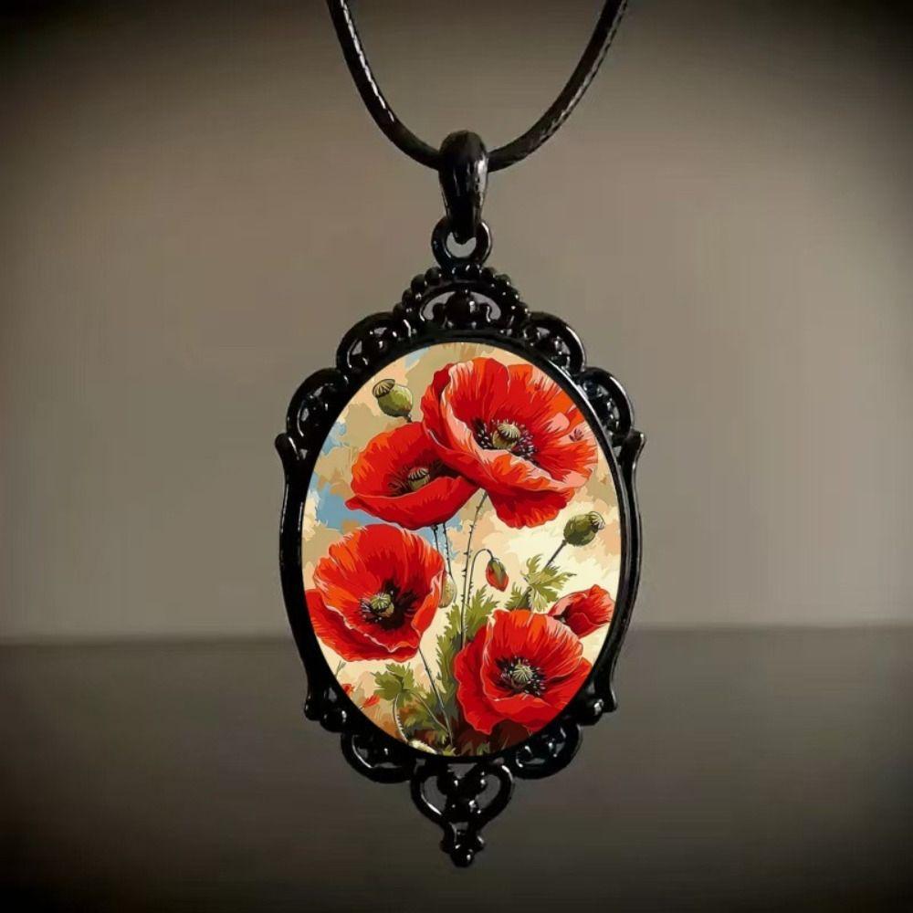 Jewelry Accessories Floral Necklace Vintage Charm Necklace Creative Gift Charming Necklace