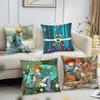 Bilibili Nausicaa Tal des Windes Anime Kissenbezug Quadratisches Kissen Schlafzimmer Sofa Freizeit Komfort Auto Wohnzimmer Heimdekoration 40X40