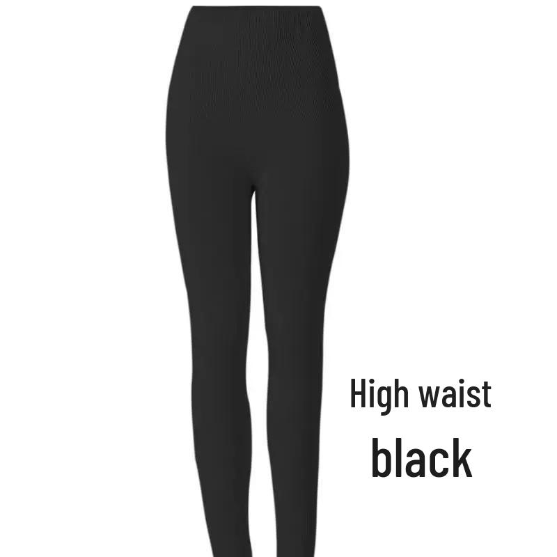 Plus Size High Waist Tummy Control Leggings - High Elastic, Shaping Cotton for All Seasons.
