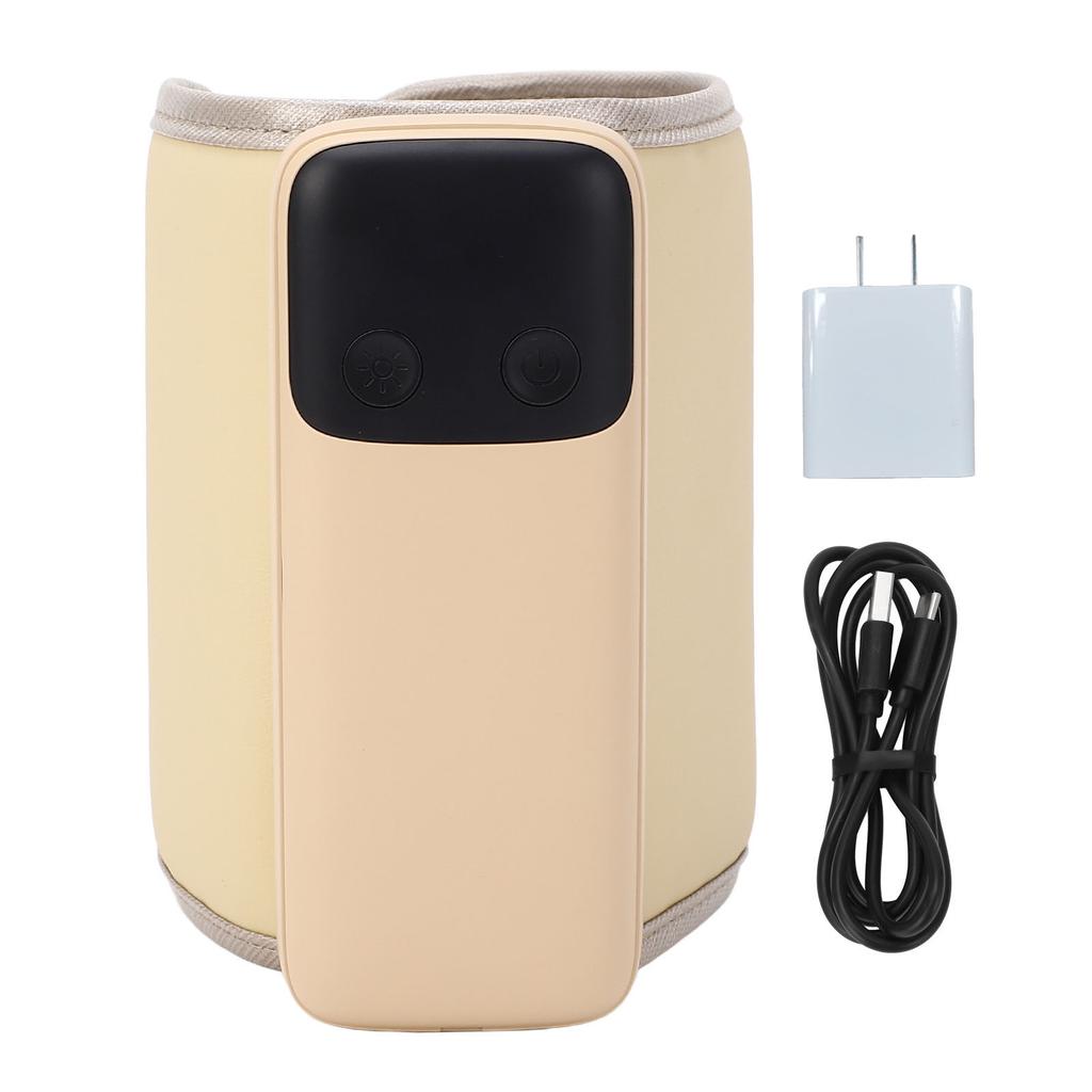 Baby Bottle Warmer Rapid Heating 48H Long Lasting 6000mAh PU Leather Portable Night Light Multipurpo