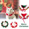 Festive Christmas Pet Collar Scarf Set For Dogs And Cats With Colorful Knitted Design