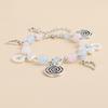 Unique Heart Bracelet for Women Korean Cute Tassels Angel Wing Pendant Bracelet