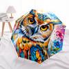1pc Owl Flowers Automatic Open/Close Umbrella Compact Folding Umbrella, All-Season Portable Umbrella for Women/Men F1124085