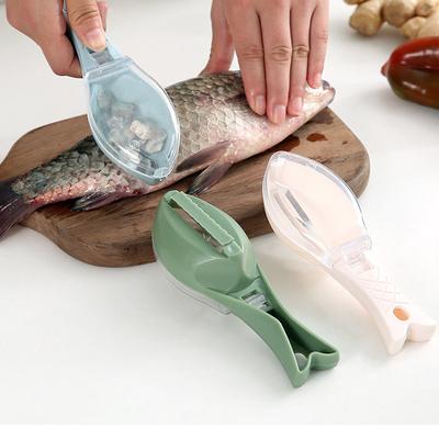 Effizienter Fischschuppenentferner für den Heimgebrauch Ergonomischer manueller Fischschäler Reinigungszubehör für Küchenliebhaber