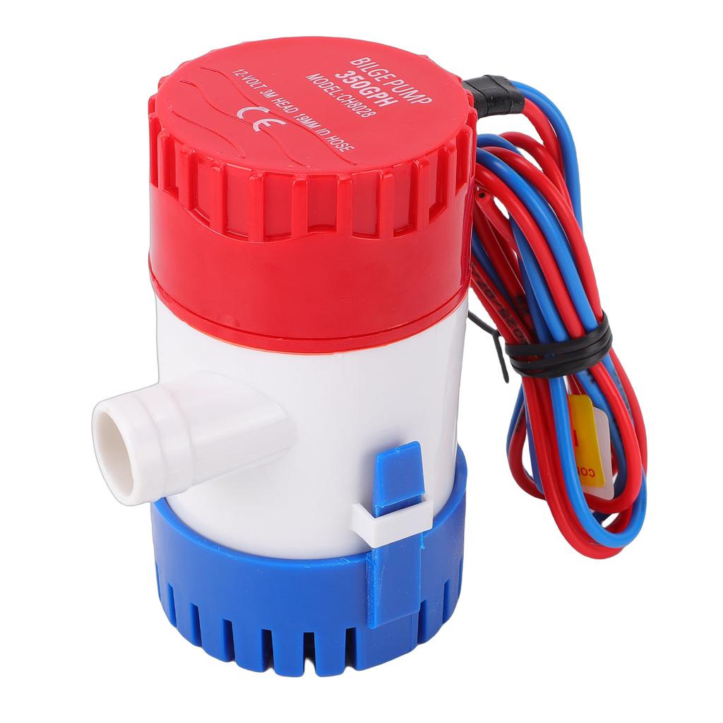 Automatic Boat Bilge Water Pump 12V 350GPH Quiet Motor Submersible Bilge Pump 3 4 Inch Outlet