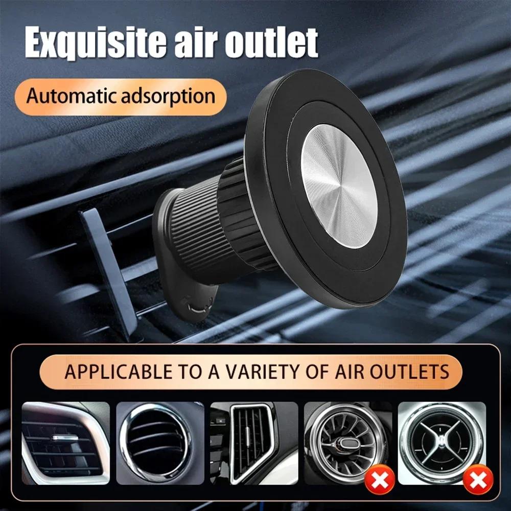 Universal 17mm Ball Head Base Magnet Brackets For MagSafe Car Mount Accessories Mini Magnetic Car Phone Holder Parts for iPhone