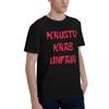 Krusty Krab Unfair 100 Cotton Casual Breathable Confortable Man Mens TShirts Funny Shirt
