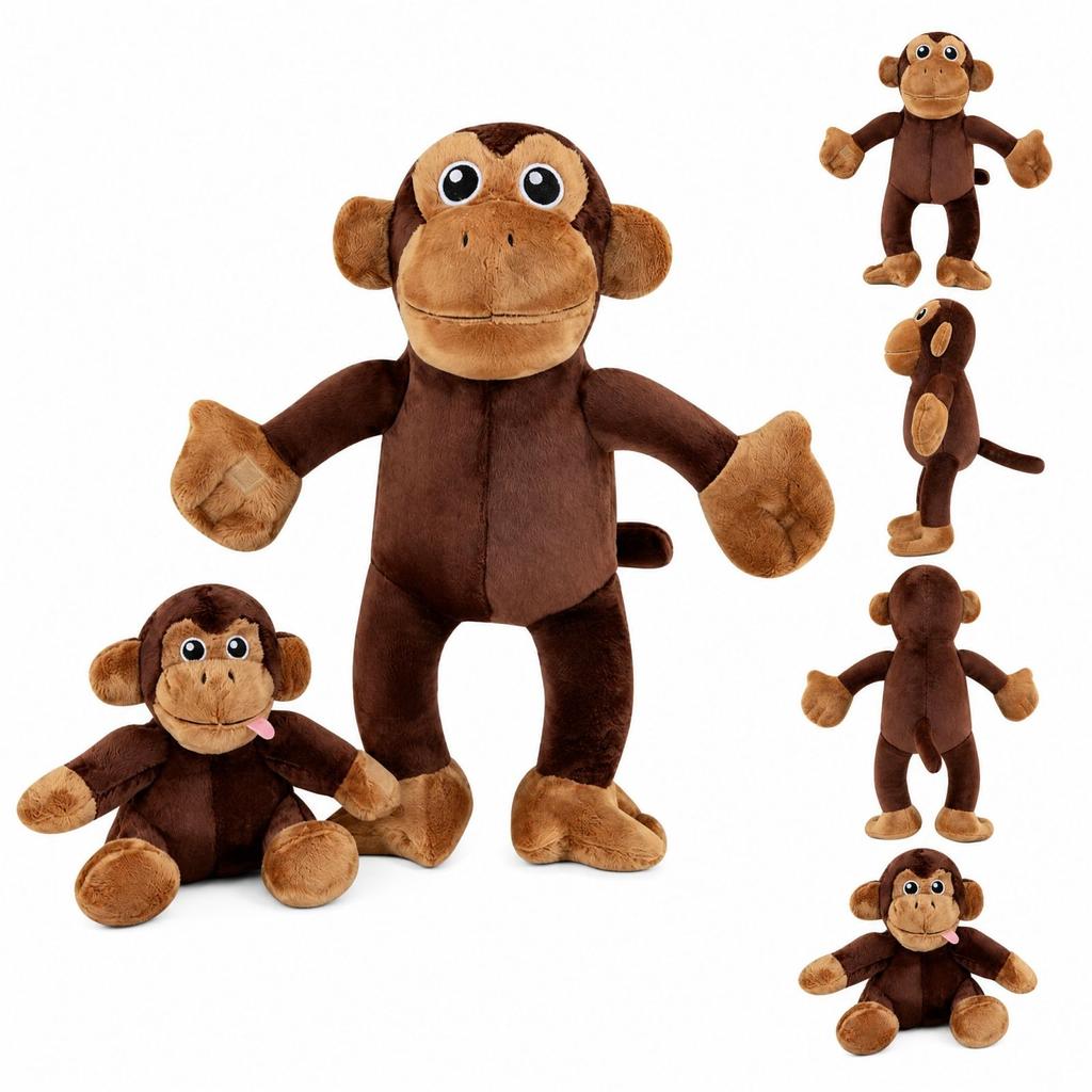 Mother and Baby Plush Stuffed Animal Toy Set - Cute Soft Plushies for Kids and Toddlers