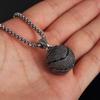 Basketball Pendant Men's European and American Titanium Steel Necklace Jewelry Sports Pendant Jewelry