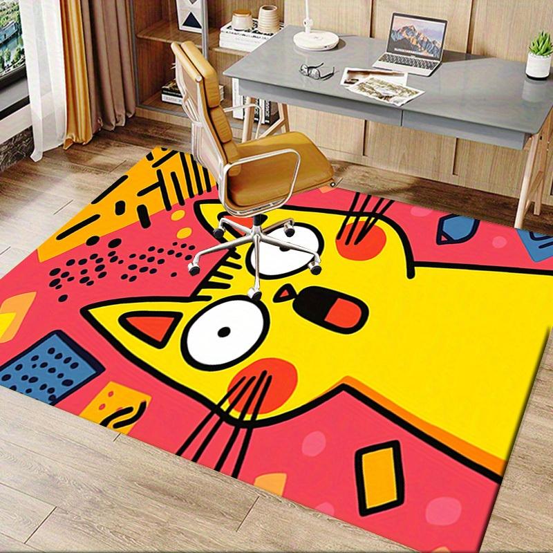 Line Kitten Office Carpet Soft Polyester Entrance Carpet Washable Non slip Machine Washable Indoor C