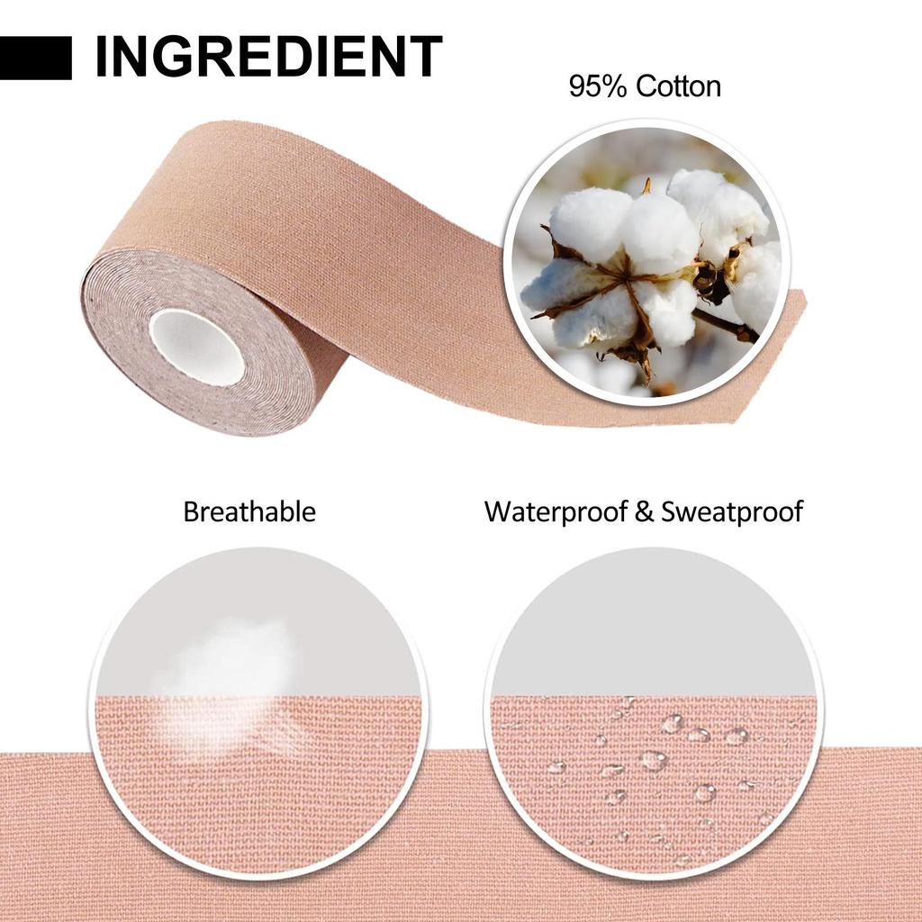 West&Month Invisible Elastic Fabric Breast Lift Tape Non-Scarring Anti-Sagging Expansion Gathering Breasts Elastic Fabric Tape