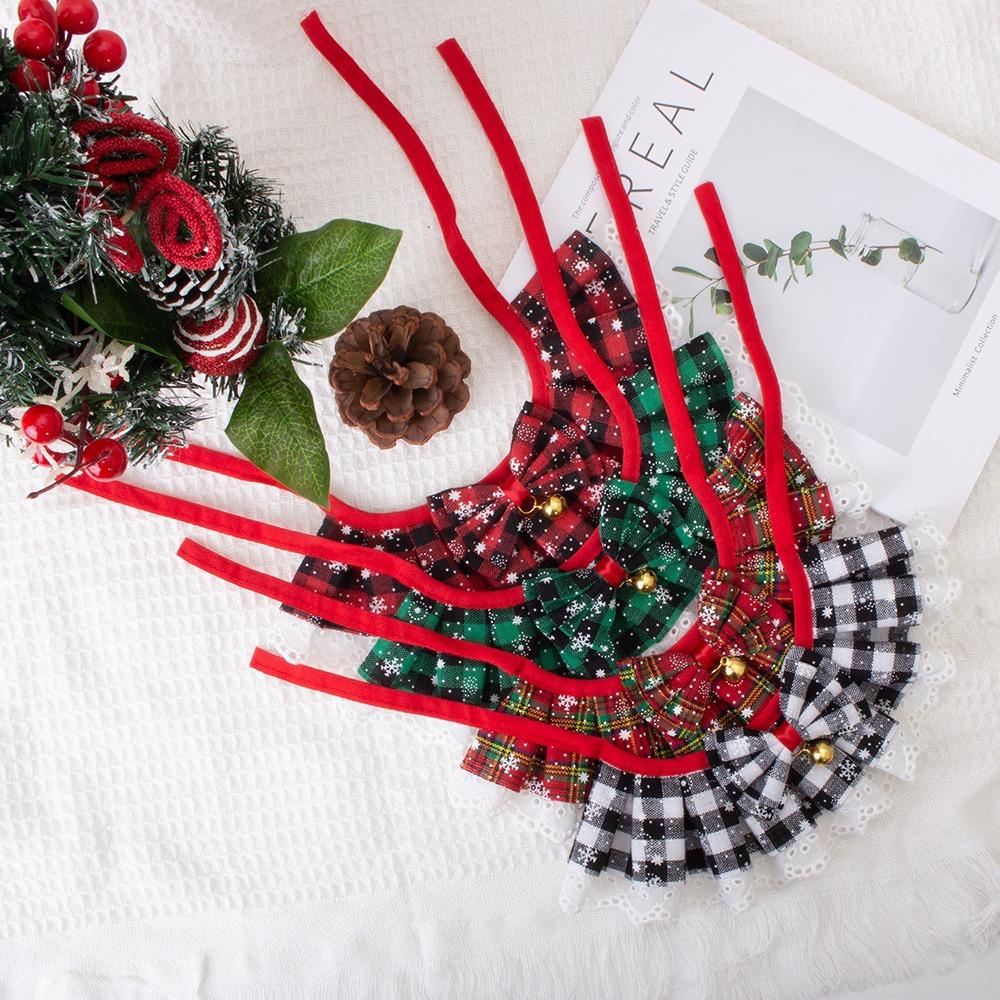 

Bow Lace Pet Saliva Towel Cotton Polyester Dog Necklace New Cat Collar Dog M Style 4