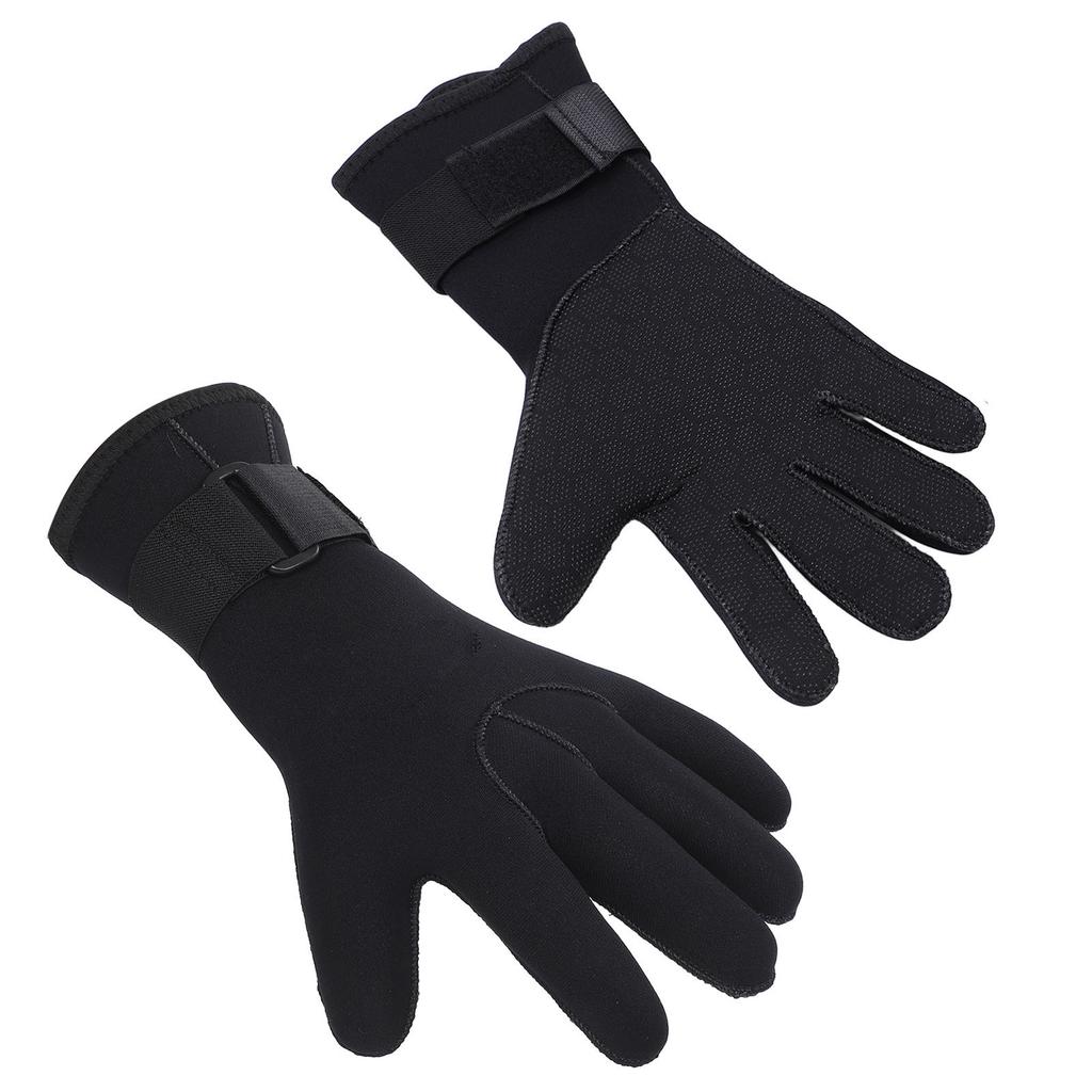 2 Pcs Diving Gloves 5MM Comfortable Non Slip Thickened Warm Wear Resistant Handguard Diving Gloves