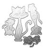 Schattige Katten Metalen Snijmallen Handgemaakte Knutselspullen DIY Scrapbooking Embossing Benodigdheden voor Kinderen Meisjes