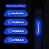AQG2  4Pcs Reflective Car Door Sticker Safety Warning Tape Decal For Nissan Sylphy N7 Teana Qashqai Note J10 J11 Navara Juke GTR Tiida