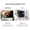 Jingmi 100-inch 16:9 HD Projector Screen with Stand