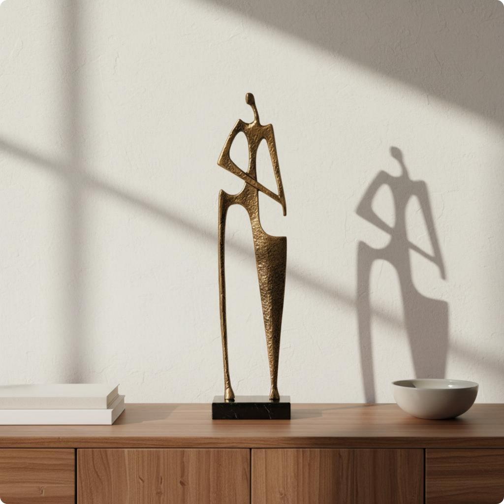 Abstract Human Figure Artful Simplicity and Aesthetic Minimalist Character Decoration Desktop Art Decoration Distinctive Design