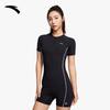 Anta Sun Protection One-Piece Swimsuit Women Swimsuit Basic-Black 1824532464-1